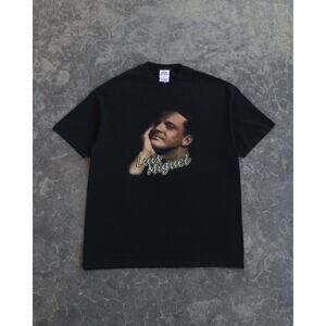 Vintage 90s 2000s Luis Miguel Faded Black Rap Band Tour Tee XL